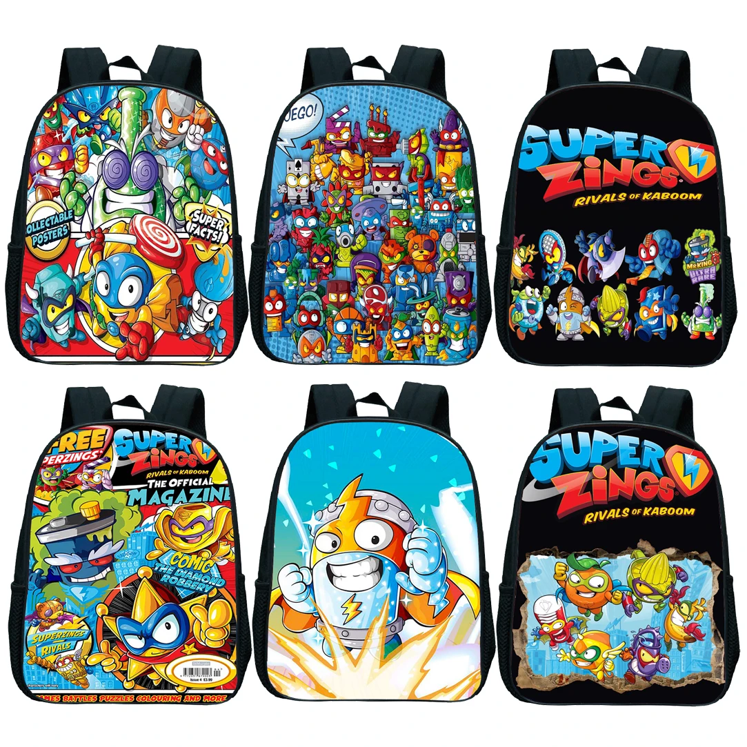 

Hot Super Zings Backpacks Kindergarten Schoolbag School Bags Rucksack Boys Girls Cartoon Cute Preschool Satchel Gift Bagpack