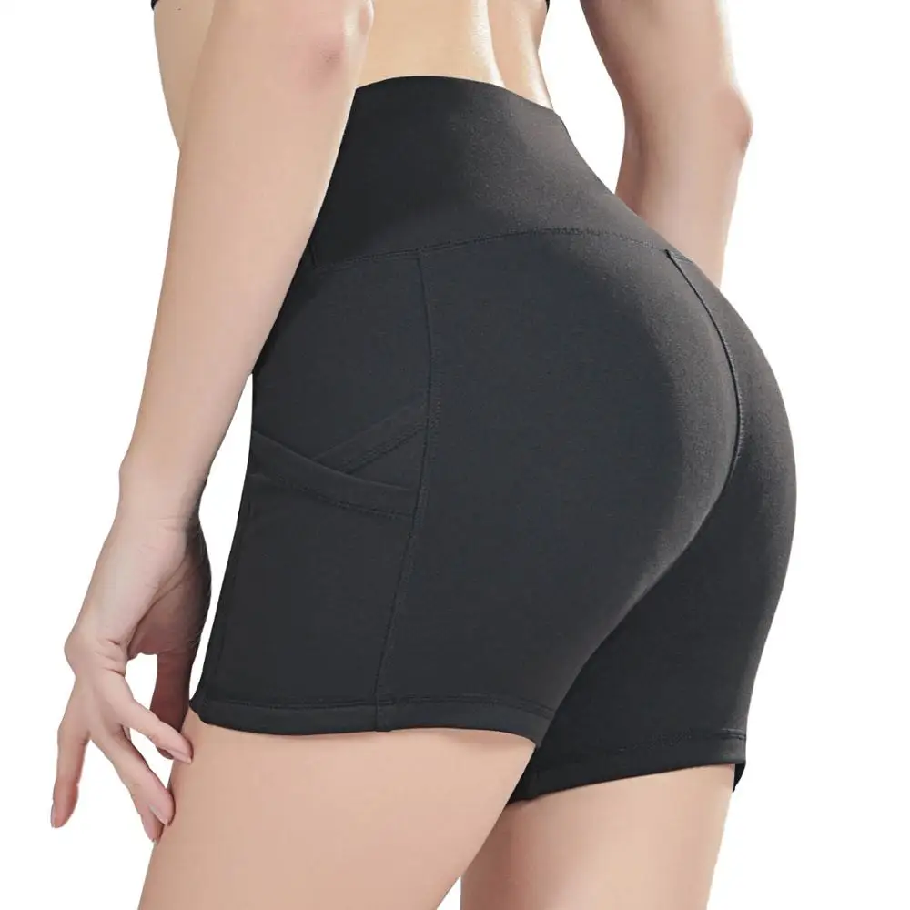 Dragon Fit эластичные шорты для йоги женские спортивные с высокой талией карманные