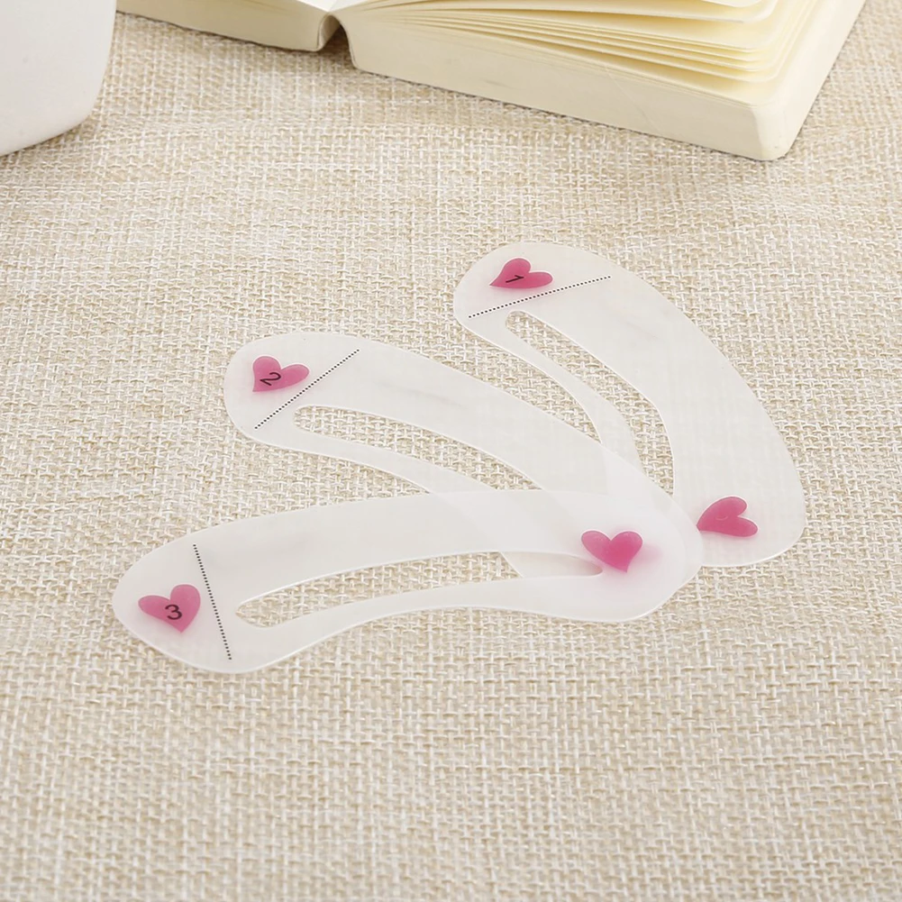 Набор многоразовых трафаретов для бровей из 3 предметов руководство рисования DIY