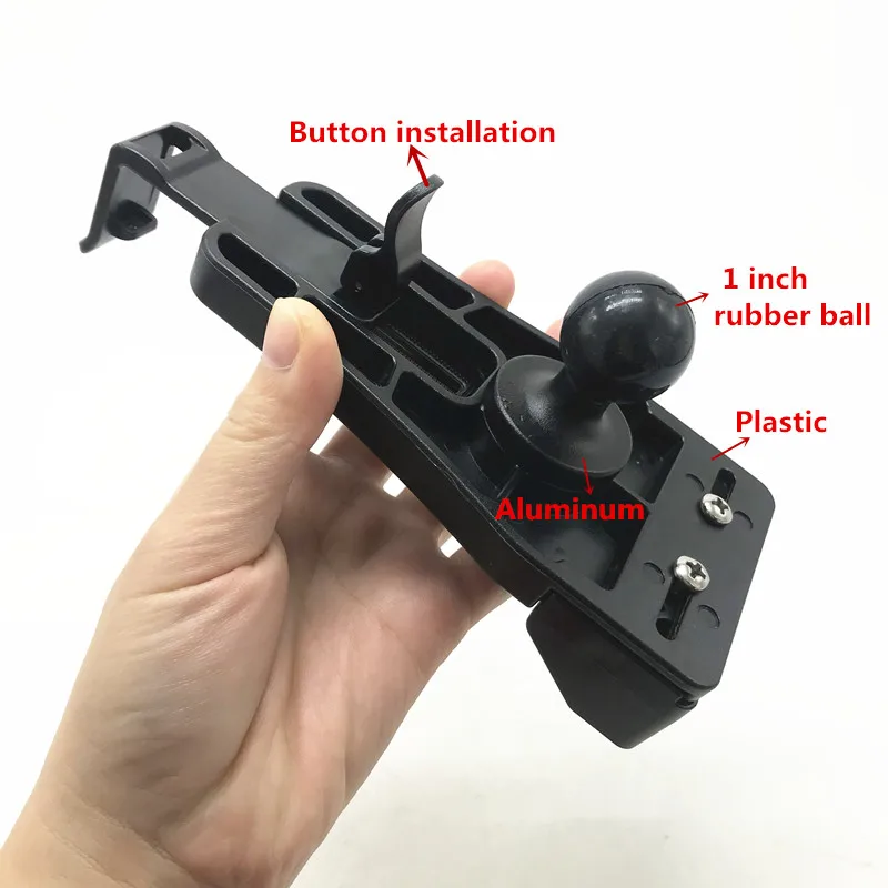 1pcs phone holder Сверхмощное настенное крепление с 1 дюймовым шаровым двойным гнездом, крепление для велосипеда, мотоцикла, набор для крепления для мобильного телефона, крепление для оперативной памяти - Цвет: 1pcs phone holder