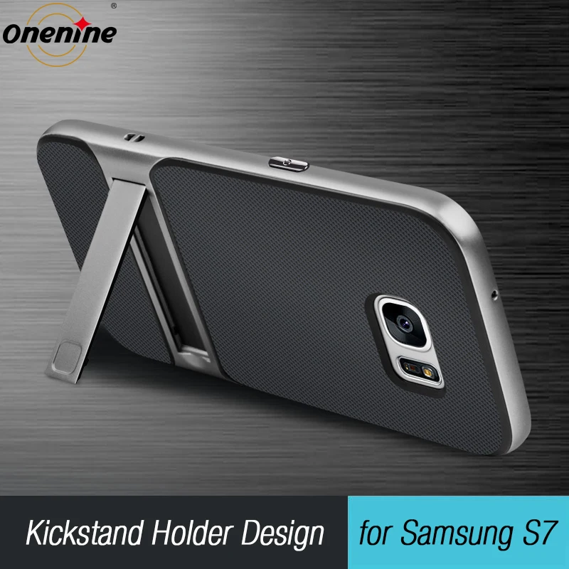 Híbrido para Samsung Capa de Silicone 360 de Proteção Brand Novidades Case Galaxy 3d Kickstand 5.1 Tpu pc Integral Samsungs7 Galaxys7 Funda s7