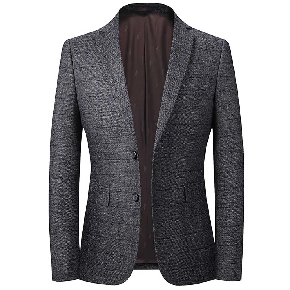 Деловой новый тренд костюмы блейзер для мужчин отдыха клетчатый костюм пиджак