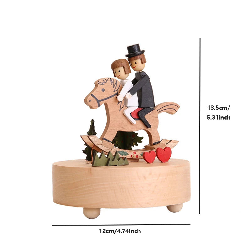 

Valentine's Date Music Box, Confession Artifact, High-Quality Home Decoration Beech Music Box, Christmas Valentine's Day Gift