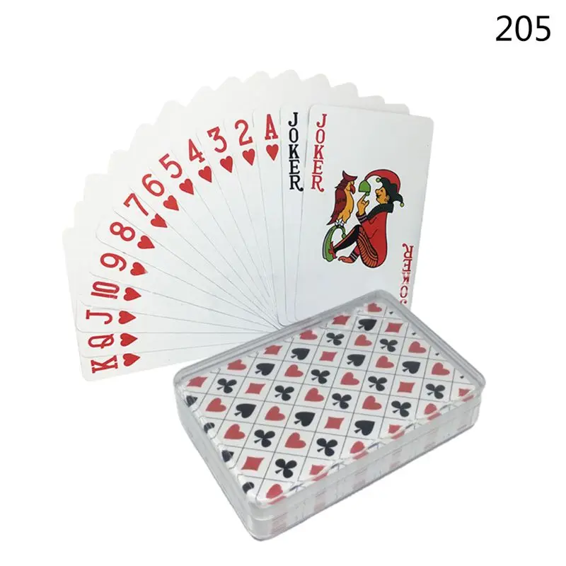 ПВХ водонепроницаемая пластиковая игральная карта семейвечерние настольная