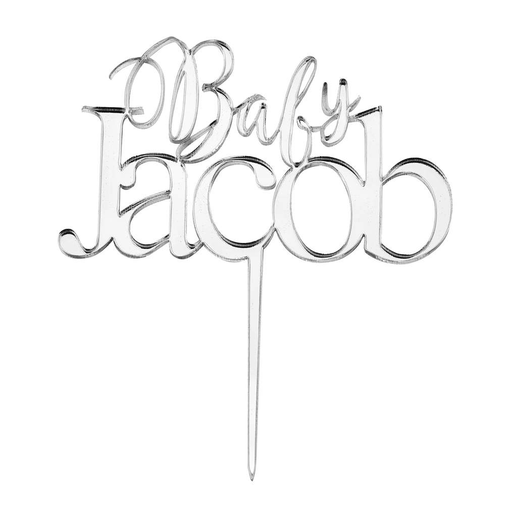 50 шт. Персонализированная с именем ребенка Кекс Топпер на заказ маленький торт