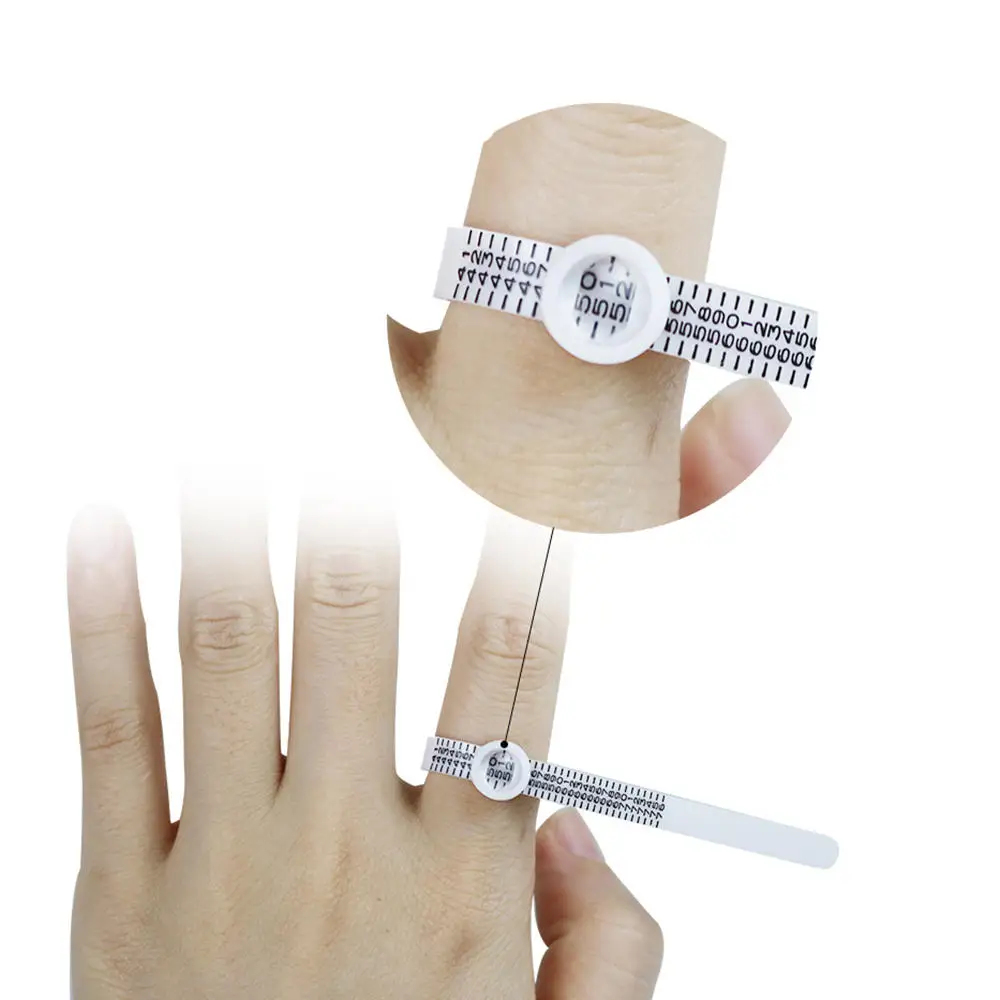 

Finger Measure Gauge Men Sizes Jewelry Accessory Measurer Soft Ruler Ring Size Measure Tool