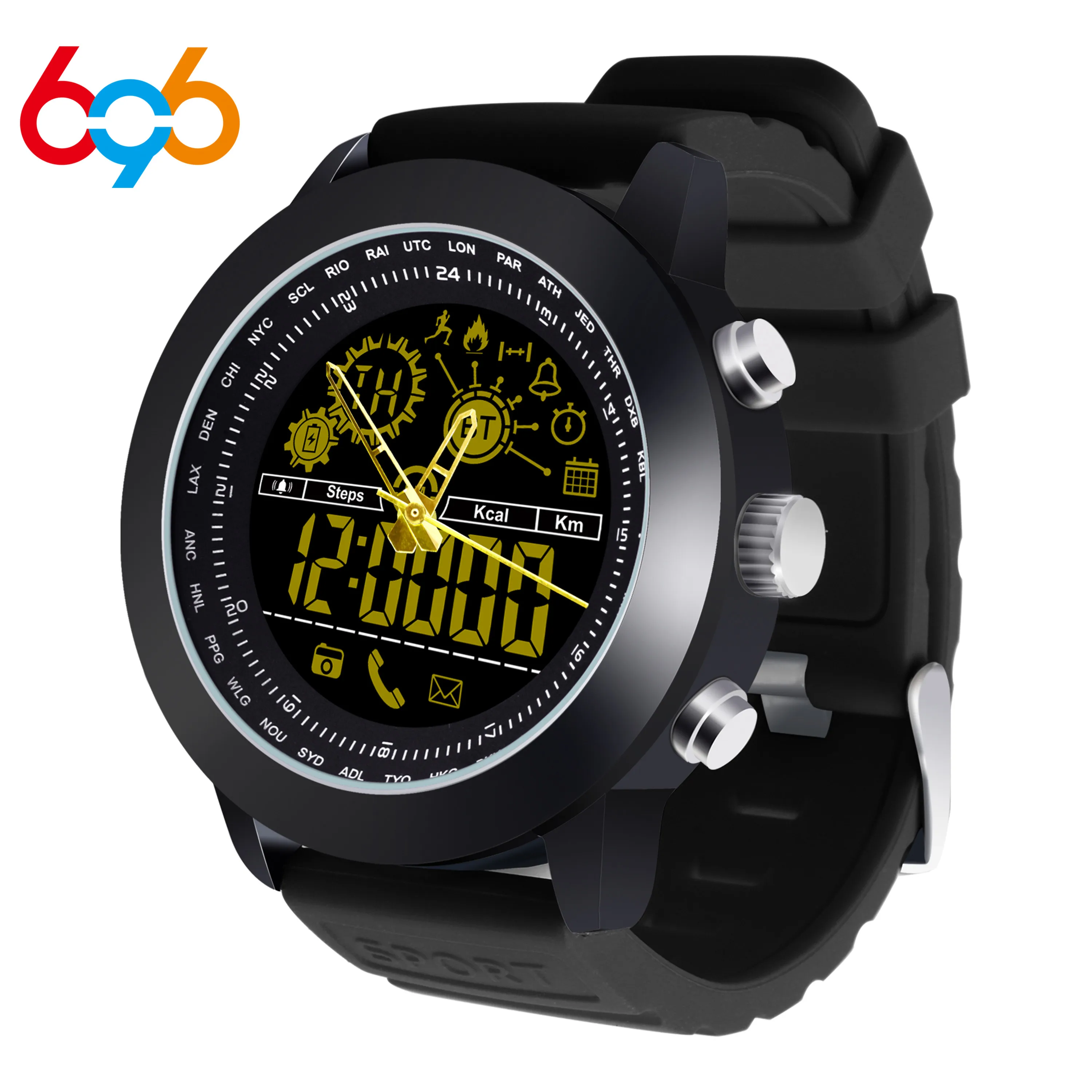 696 DX18 Водонепроницаемый gps Мультифункциональные Смарт часы 1 21 суперскрученные