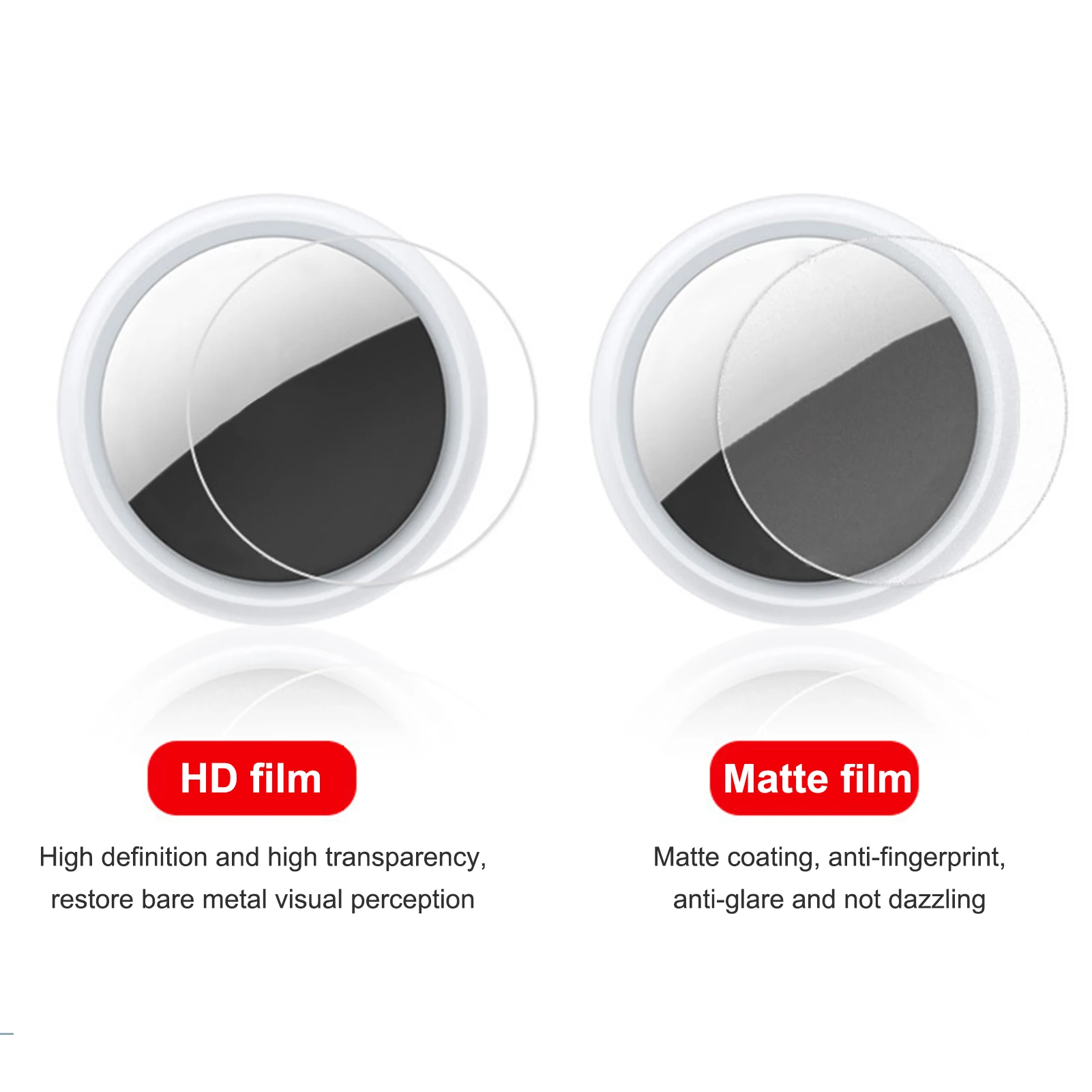 

Anti-Scratch Protective Film HD Front & Rear Films For Airtag Locator For Iphone Drop Shipping Intelligent Wearable Accessories