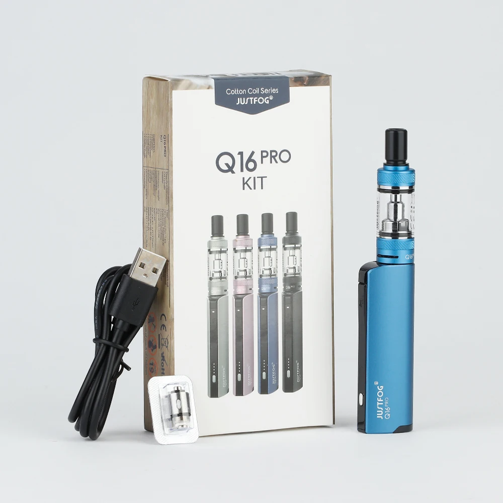 ГОРЯЧАЯ Оригинальная JUSTFOG Q16 & Pro Starter Kit с 900 мА/ч Батарея 1 9 мл Танк вейп-комплект