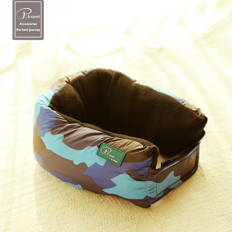 

P.travel Travel Pillow Three-in-one U-shaped Pillow Multifunctional Folding Blanket Airplane Travel Neck Pillow