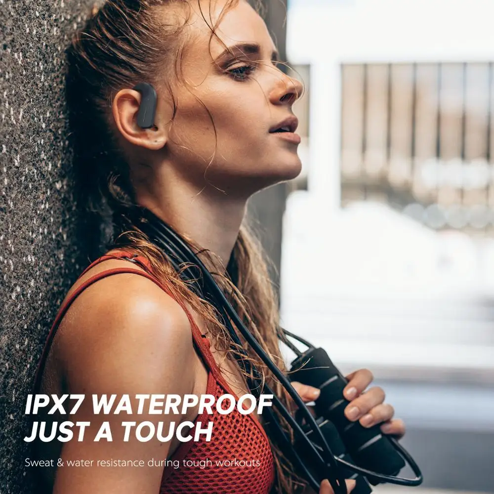 GGMM T1 Bluetooth наушники спортивные TWS беспроводные наушники BT V5.0 IPX7 водонепроницаемые 10 мм динамический круг HIFI Звук 36 часов время воспроизведения