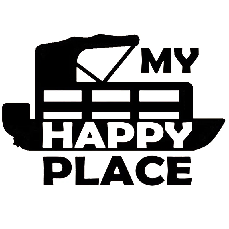 16*10.9cm Happy Lake Boating Accessories Funny Car Window Bumper Novelty JDM Drift Vinyl Decal Sticker | Автомобили и мотоциклы