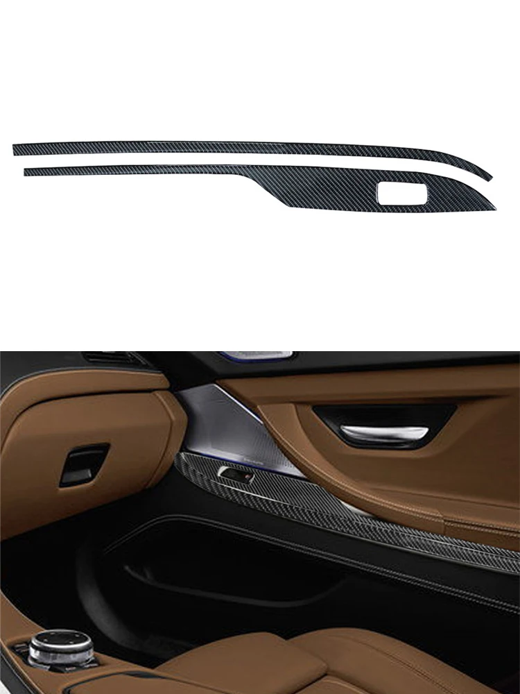 

2pcs Right lifting panel Car Accessories Interior Carbon Fiber Stickers For BMW 6 SERIES (F12 F13) COUPE Covertible 2011-2018