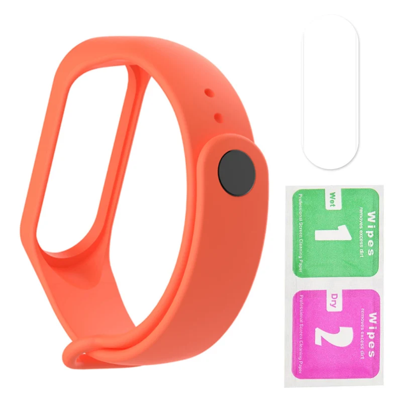 011 Браслет для mi Band 3 и 4 ремешка пленки силиконовый ремешок для часов для Xiao mi браслет Four Xia mi Xao mi Xaiomy - Цвет: 011
