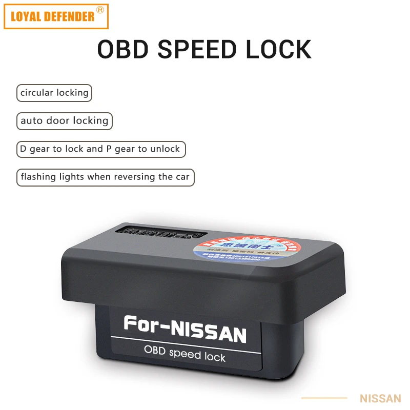 

Car Auto Car Auto OBD Plug And Play Speed Lock & Unlock Device 4 Door For Nissan X-Trail Teana Tiida March Qashqai After 2008