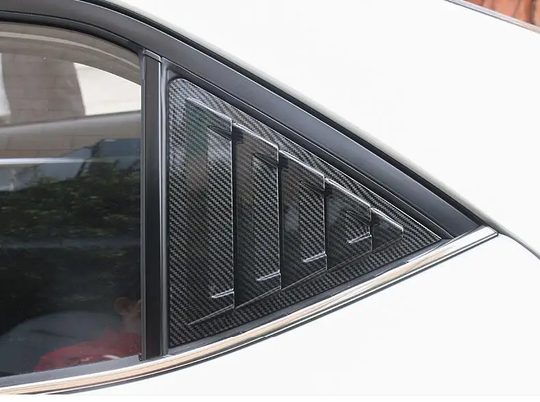 2 шт. ABS углеродного волокна Дверная панель с прорезями на окно рама формование