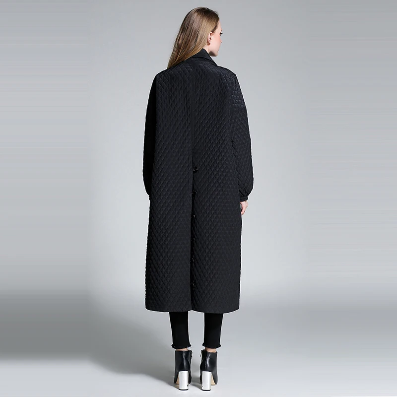 Oversized Cotton Jacket Women's New Style Was Thin And Long 200 Kg Winter Clothes Loose Warm Fashion Over-the-knee Jacket Trend
