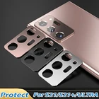 Металлическая крышка для камеры, рамка для объектива для Samsung Galaxy S21 S20 Ultra Plus, защитные пленки для камеры, чехол для объектива для Galaxy Note 20 Ultra S20 FE