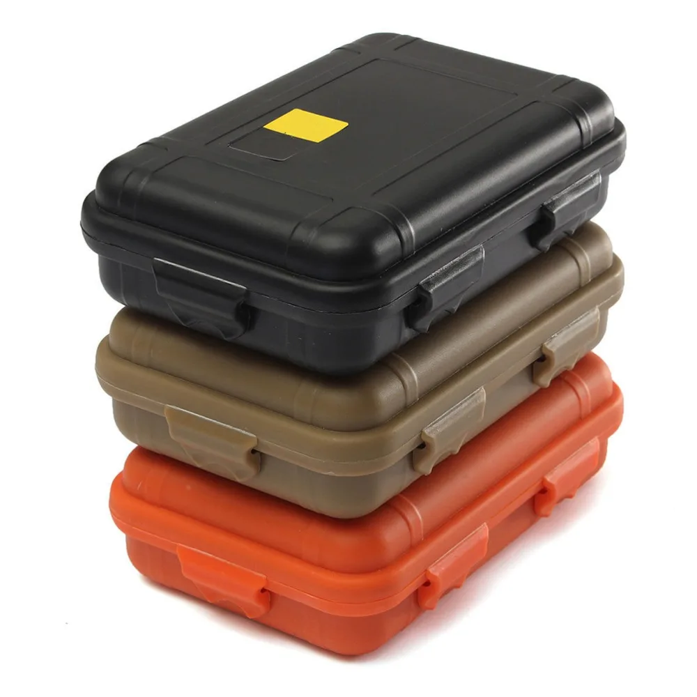 

1PC Portable Outdoor Plastic Anti-pressure Shockproof Waterproof Airtight Survival Storage Case Carry Box Large/Small Size