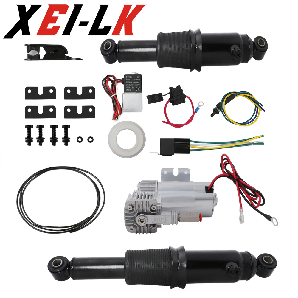 

TCMT Adjustable Rear Air Ride Suspension set For Harley Touring Bagger Road King Electra Street Glide 1994-2018 1999