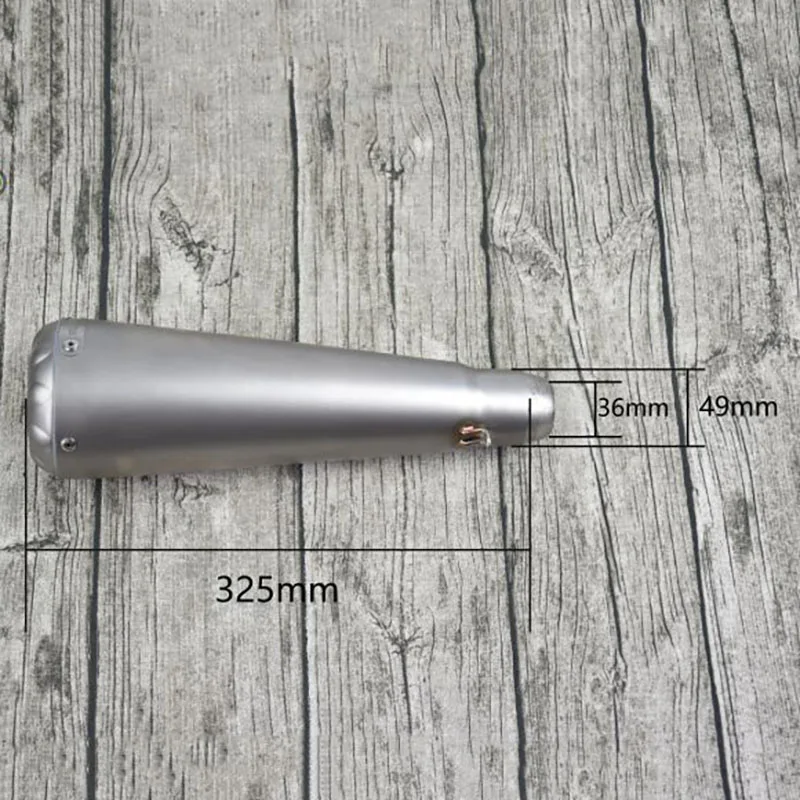 Модификация обычный мотоциклетный глушитель из нержавеющей стали Ретро