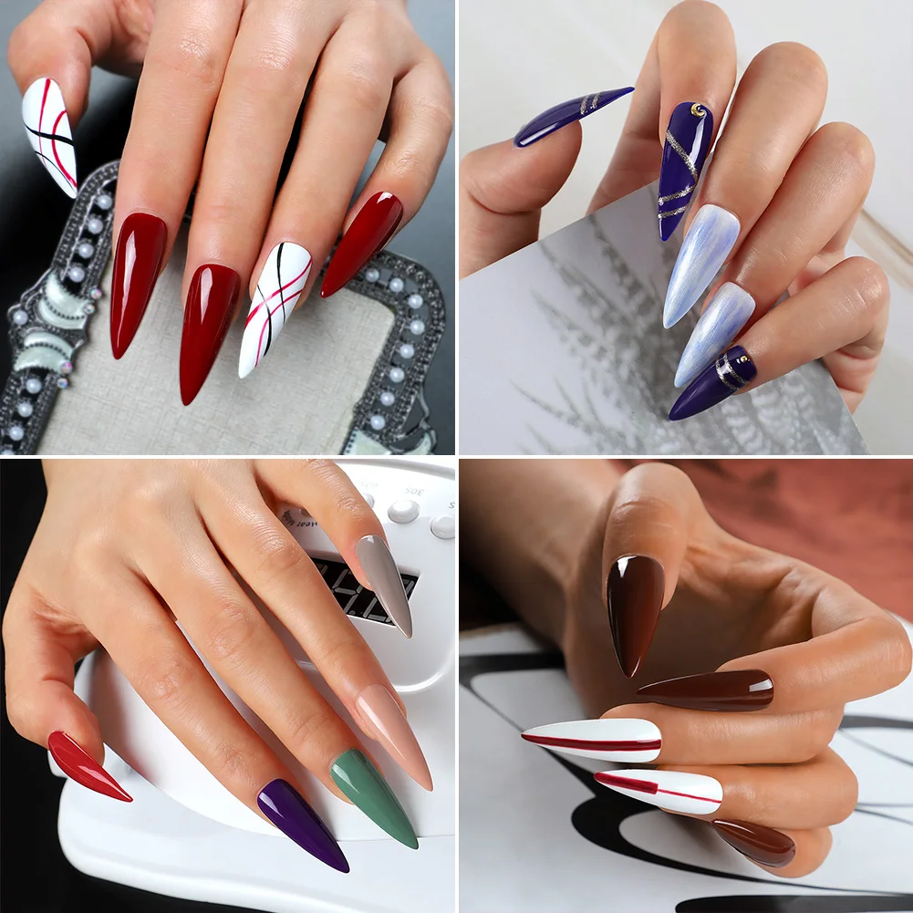 

COSCELIA Manicure Set Nail Extensions Quick Building Gel Soak Off Gel Nail Polish Set UV LED Lamp Dryer For Nail Art Tools Kit