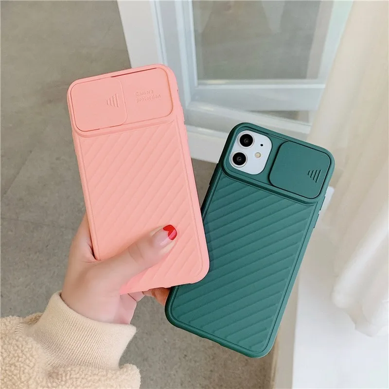 Защитный чехол для телефона с камерой IPhone 11 Pro X XR XS Max 7 8 Plus чехлы из ТПУ и силикона