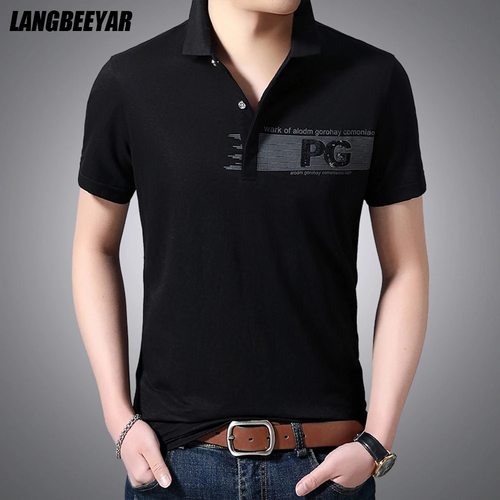 

Top Grade New Summer Brand Men Polo Shirt Cotton Korean Short Sleeve Black Plain Casual Tops Fashions Men Clothing 2021