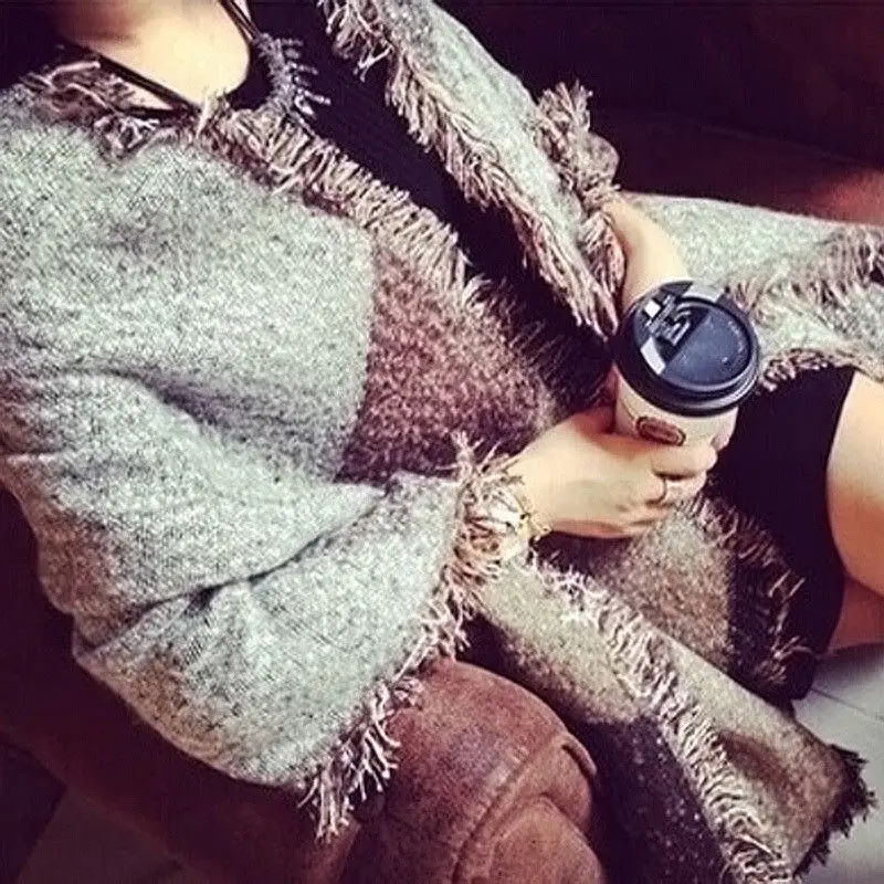 Корейский Кашемир Женская мягкая шаль из смеси шерсти женский зимний теплый