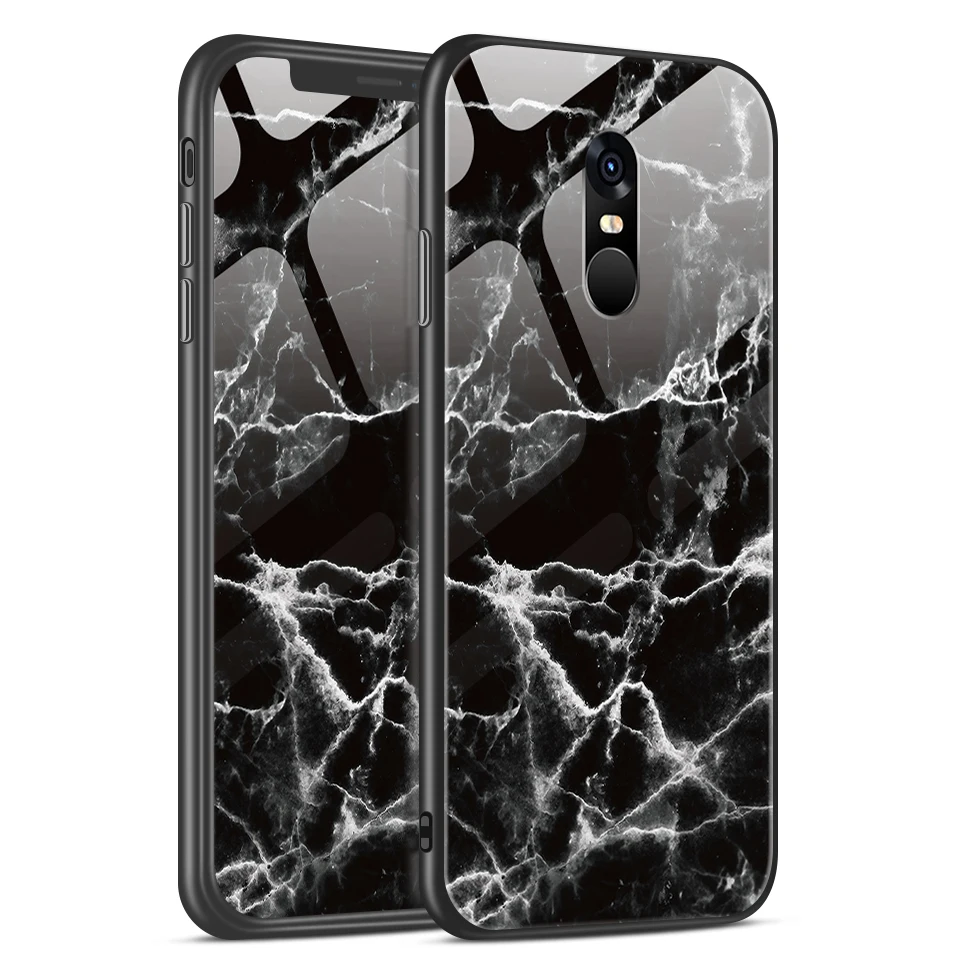 W132 Для Xiaomi Redmi Note 4/4X роскошный чехол из закаленного стекла для Remi Note 4 Pro CN Version/4 Gobal Version Fashion Soft Edge Shell - Цвет: W132