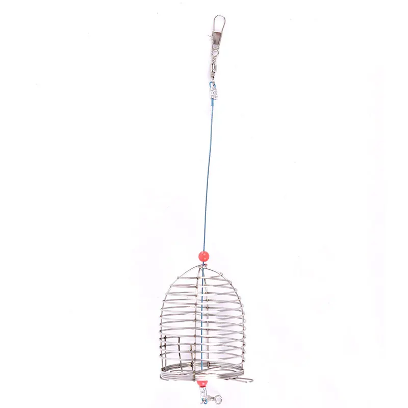 

1 Pcs Stainless Steel Bait Cage Basket Feeder HolderFishing Lure Cage Fishing Accessories 3.7*3.9cm/4*4.8cm/4.3*5.8cm Fish Small