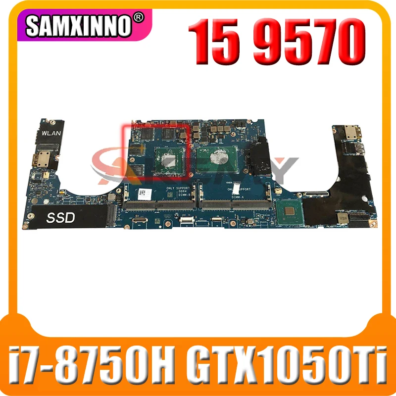 

100% рабочая DAM00 LA-F541P для DELL XPS 15 9570 материнская плата YYW9X 0YYW9X CN-0YYW9X с i7-8750H процессор + GTX1050Ti графический