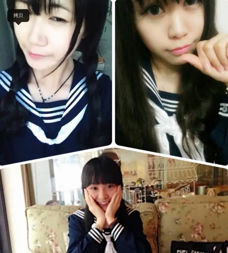 Короткая футболка с героями из японского аниме школьная форма айсаки тайки