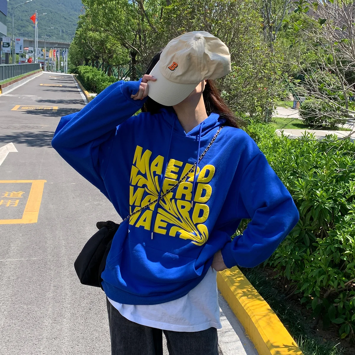 

Spring and Autumn Thin Loose Bf Lazy Jum