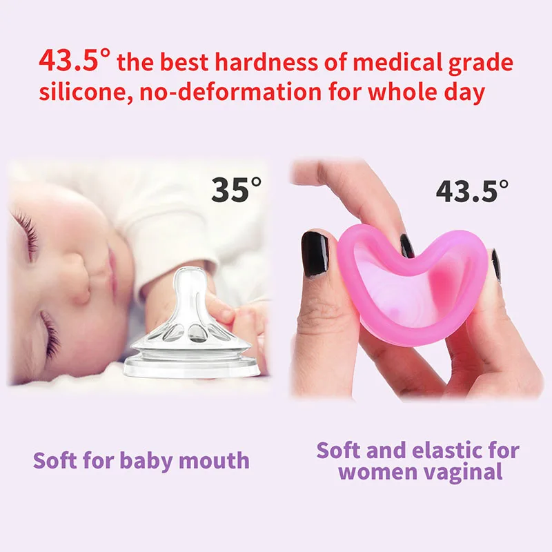 

Women Menstrual Cup Feminine Hygiene Period Cup Medical Grade Silicone Copa Menstrual Collector for Menstrual Period