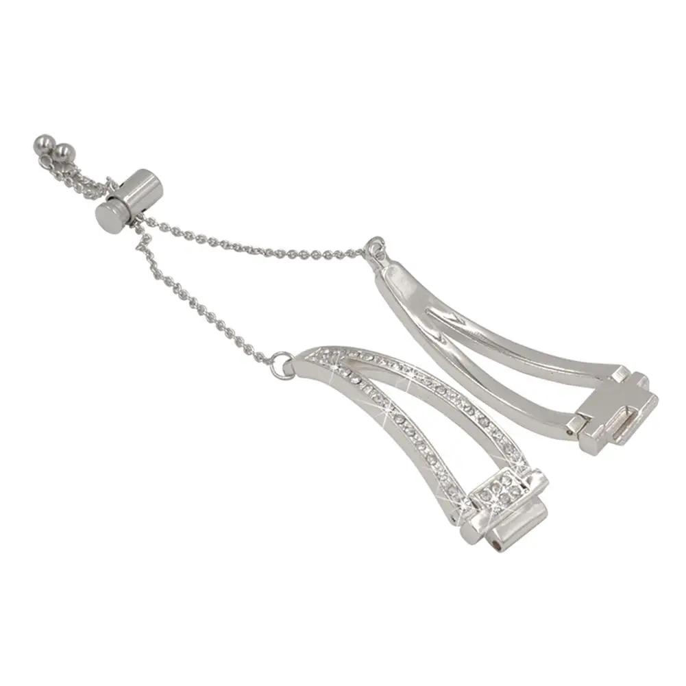 Металлический ремешок со стразами из нержавеющей стали для Fitbit Inspire HR