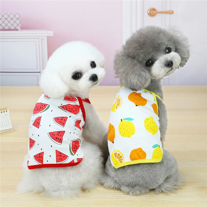 

Dog Fruit Camisole Summer New Pet Clothing for Small and Mediums Dogs Short Sling Dog Vest Chihuahua Pet Clothes ropa perro