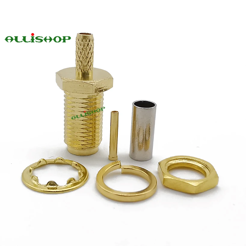 Гнездовой разъем SMA гайка гнездовой обжим для кабеля RG316 провод|female sma connector|female