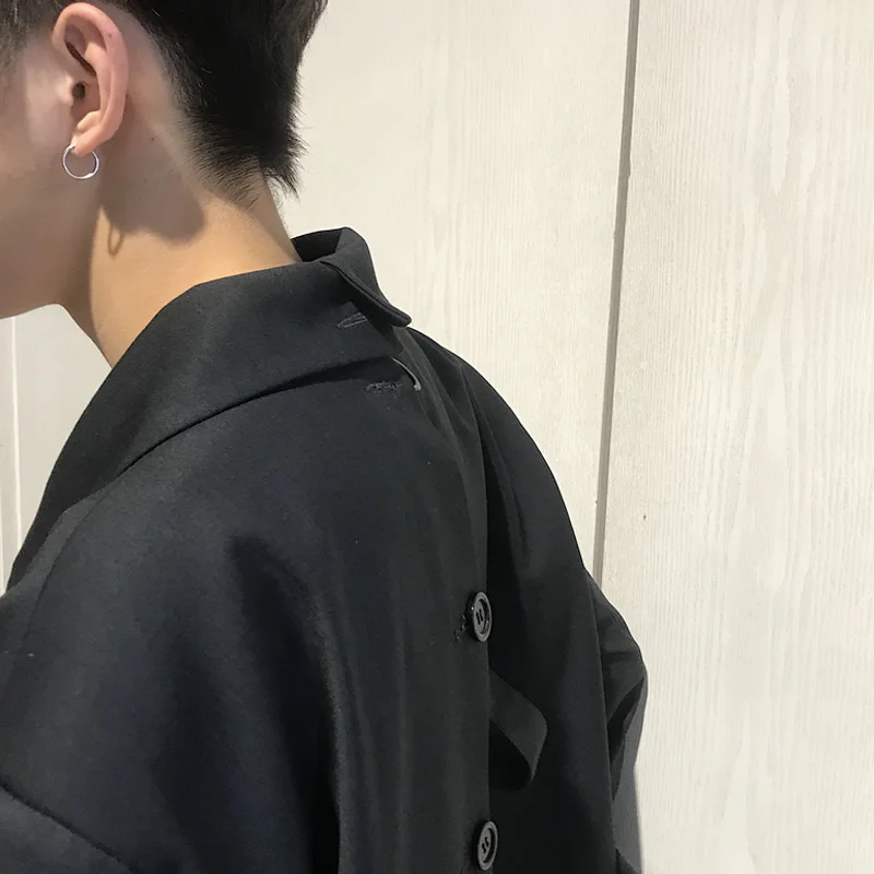 GETSPRING Женское пальто женские Костюмные с разрезом блейзеры неправильной формы