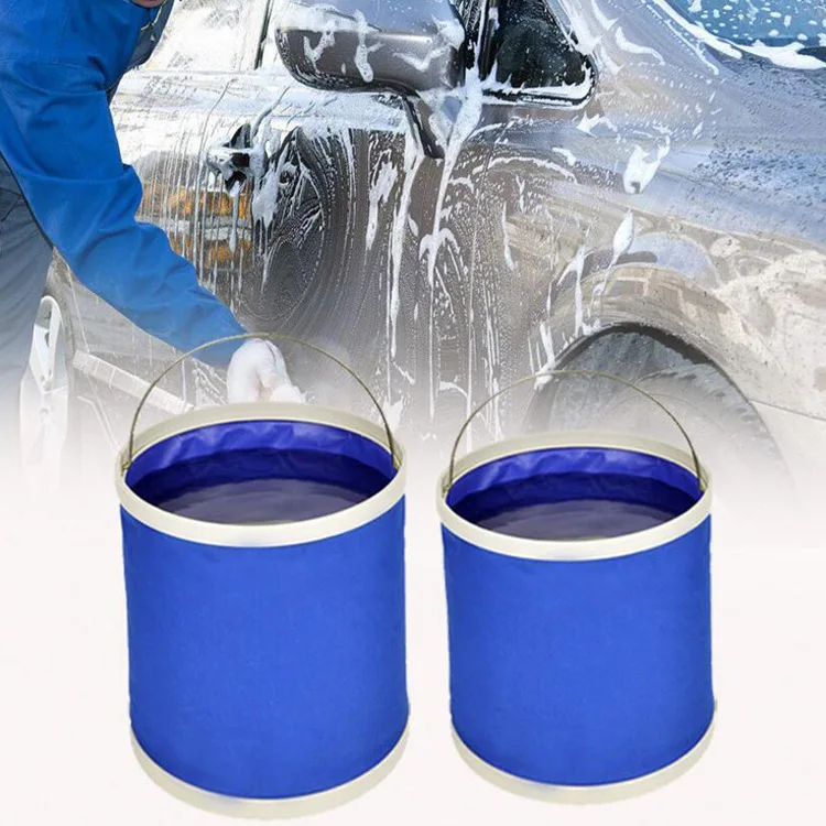 9/11L Waterproof Folding Bucket Is Convenient Environmentally Wear Resistant Portable Bucket Water Container Storage Bag