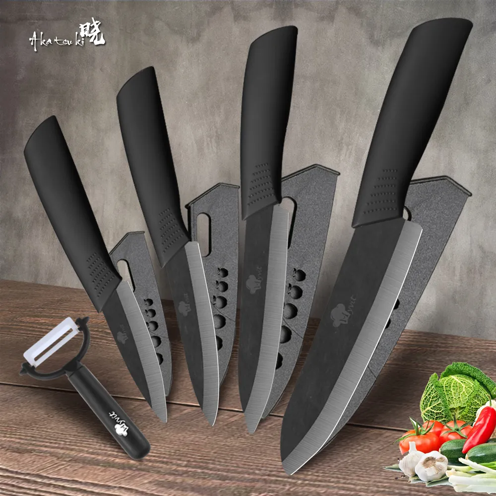 Ceramic Knives Kitchen knives 3 4 5 6 inch Chef knife Cook Set Chef Utility Slicer Vegetable Peeler White Zirconia Blade