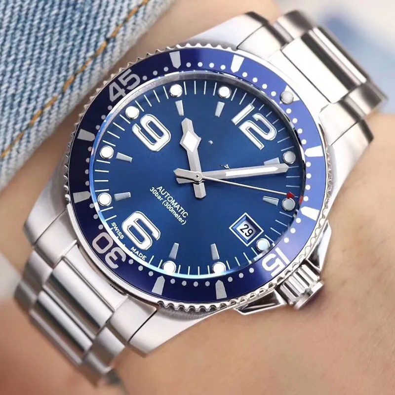 41 мм часы мужские diver MIYOTA 8215 автоматические механические Военные Спортивные 316L из