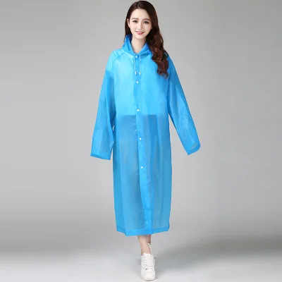 FGHGF Moda EVA kadыn ya【murluk Kalınlaşmış Su gechirmez yagpurluk kadninlar Temizle zaffefaf Kamp Su gechirmez ya【murluk takgim Elbise - Цвет: green