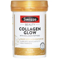 free shipping collagen glow with collagen peptides 60 capsules grape s eed co enzyme q10