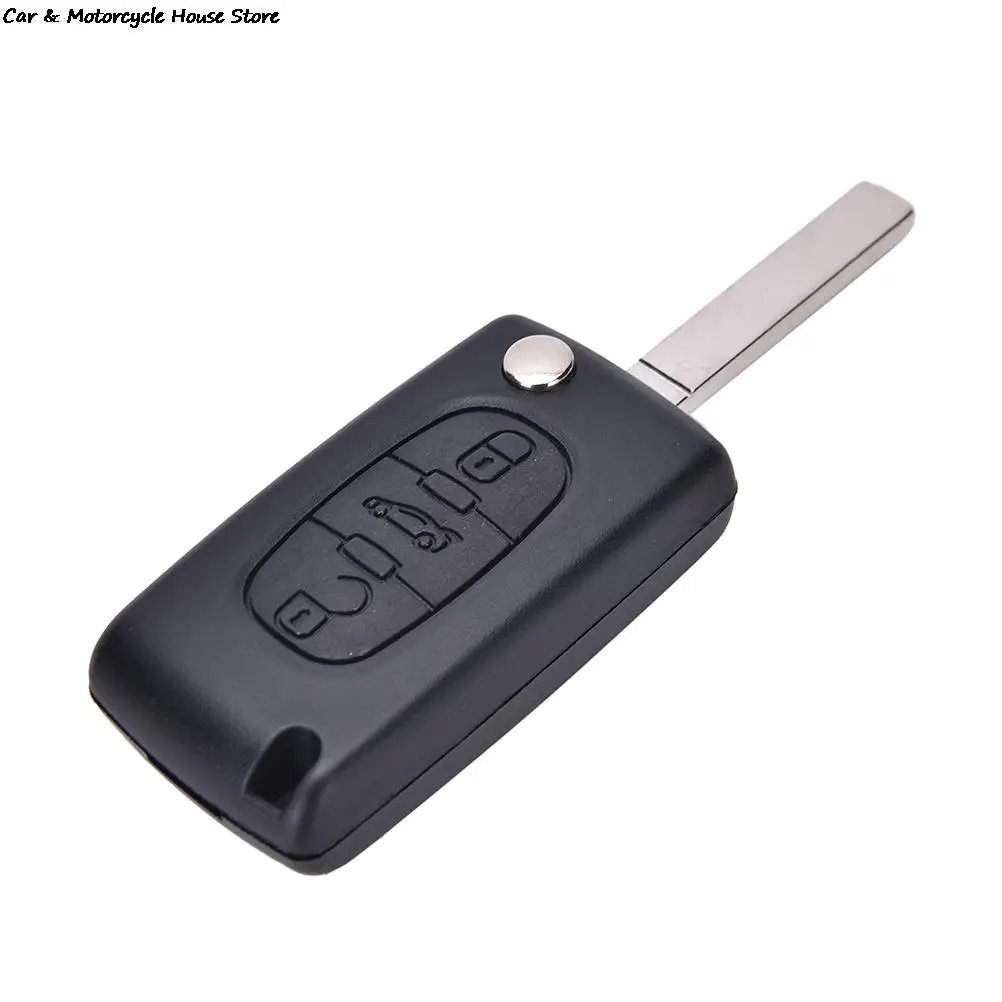 

Модифицированный складной дистанционный ключ-брелок с 3 кнопками для Peugeot 407 307 308 607 CE0523