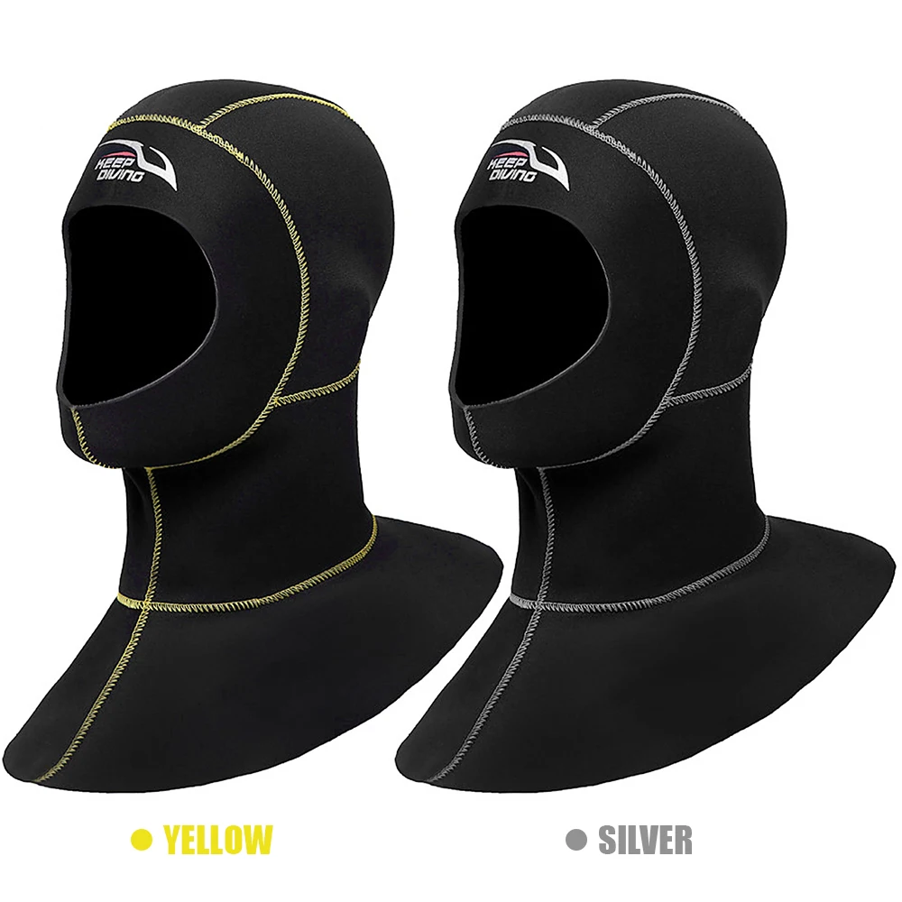 

Swimming Diving Hat 3mm Neoprene Beach Water Hat Thermal Wetsuit Cap High Elastic Cap Rafting Snorkeling Sailing Equipment Adult