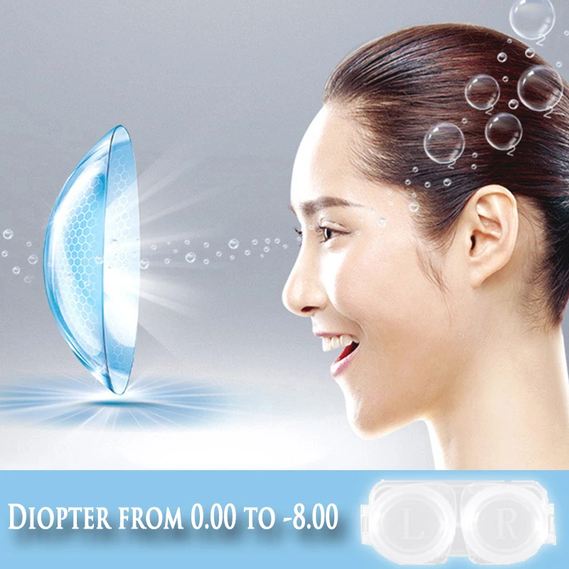 

Contact Lenses for Vision Diopter Lens Correction With Degree Transparent Contact Lenses Eyes Prescription Lenses With Diopters