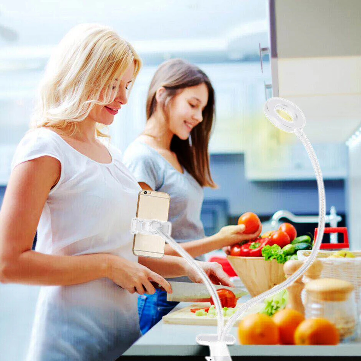 Кольцевая лампа для макияжа и селфи 24 светодиодный А 1 8 лм М USB разъем освещение