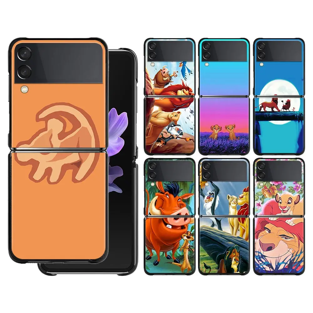 

The Lion King Case Cover for Samsung Galaxy Z flip Z flip3 5G PC Hard Phone Case ZFlip 5G Protect Coque