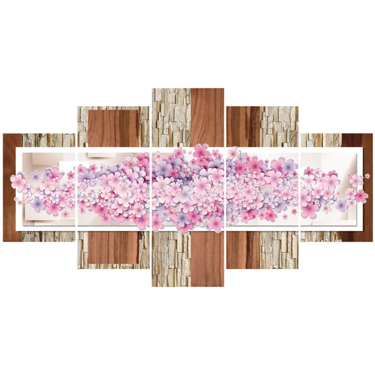 Современная Минималистичная Безрамная картина на диван с цветочным рисунком